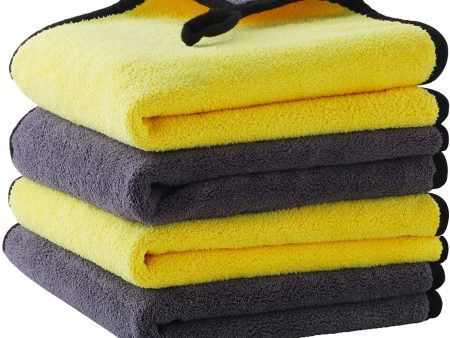 KWEL Microfiber Cleaning Cloths for Face Towel Soft Napkin 40x40cms 400 GSM Multicolor. Cheap