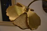 Gold poppy floor lamp – single flower on Sale