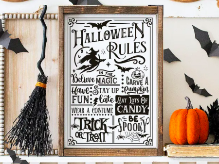 HALLOWEEN FRAMED SIGN Online