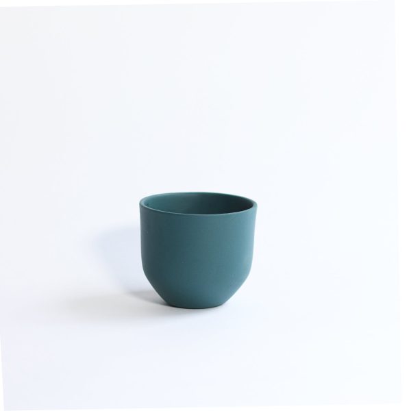 Stoneware Espresso Cup - Peacock Blue Green Supply