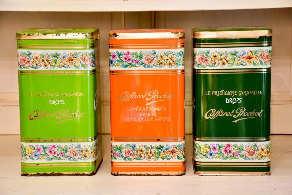 Collection of three vintage Italian lolly tins Online now