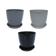 KWEL Divinity Pot 8inch with Bottom Tray For Home, Garden, Office, Multicolor (Pack of 3) Online