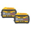 DEWALT DCB609 FLEXVOLT® 20-Volt 60-Volt MAX Lithium-Ion 9.0Ah Battery (2 pk.) Online Sale