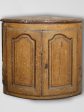 18th century Provencal curved corner cabinet with marble top Hot on Sale