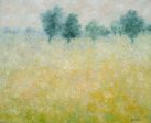 Contemporary landscape painting by Karibou -  Champ lumière” on Sale