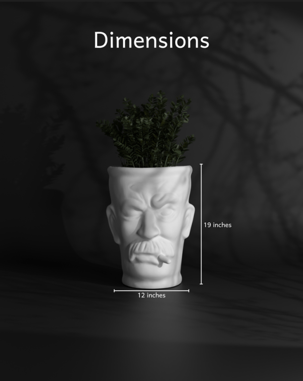 Stoned Head - Fiberglass Plant Pot Fashion