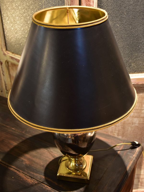 Lamp (Le Dauphin) with metallic porcelain base For Cheap