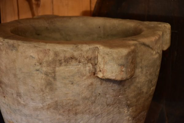 Very large antique marble mortar on Sale