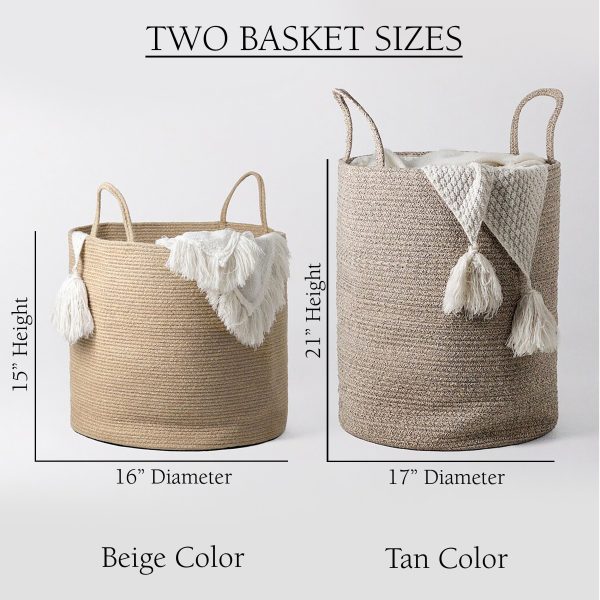 Hand-woven Jute Laundry & Planter Baskets Online Sale