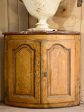 18th century Provencal curved corner cabinet with marble top Hot on Sale