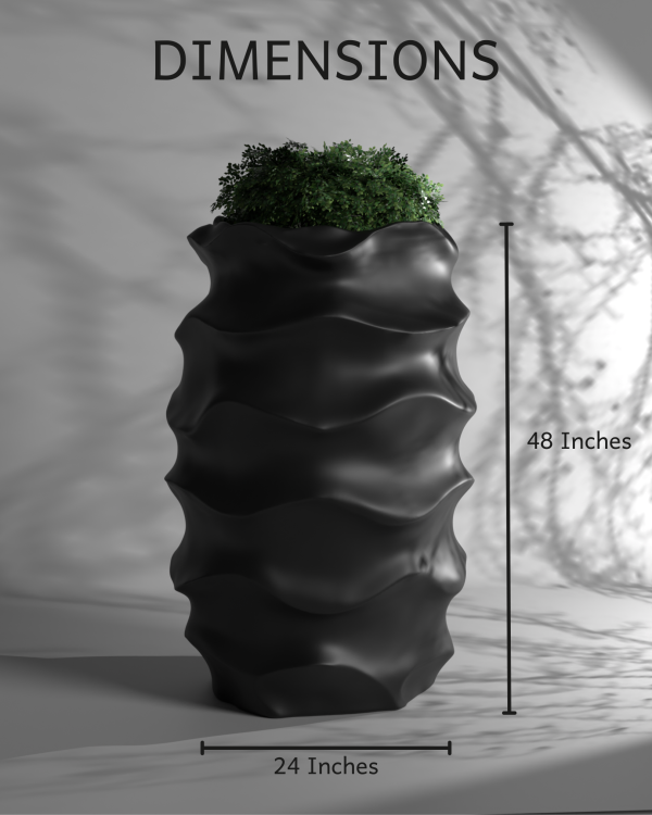 Wave L - Big Size Planter For Outdoors | FRP Planter Hot on Sale