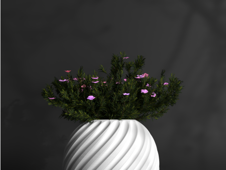 Swirl S - Desk Size Aesthetic Plant Pot | FRP Planter Online Sale