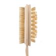 KWEL Wooden Double-sided Bath Brush With Massager and Detachable Long Handle With combo Wooden Bath Brush Round With massager (Pack of 1) Hot on Sale