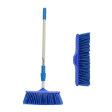 KWEL Heavy Duty Cleaning Soft Brush, with Telescopic Extendable Handle and Extra Head only 1 Discount