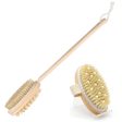 KWEL Wooden Double-sided Bath Brush With Massager and Detachable Long Handle With combo Wooden Bath Brush Oval With massager (Pack of 1) Hot on Sale