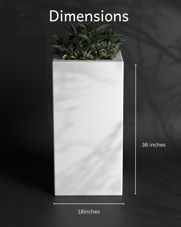 Cubo 18x18x36 Cube shaped planter | Box Planter on Sale