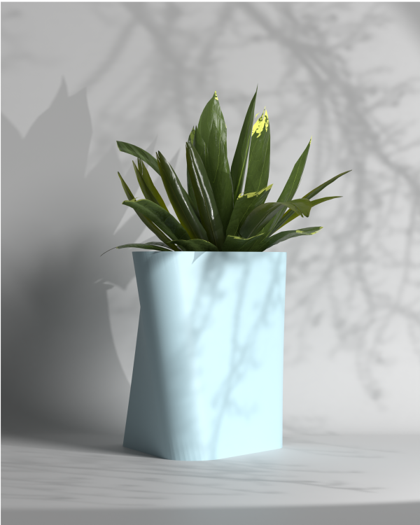 Tri Twist S - Tabletop Plant Pot | FRP Planter Online