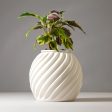 Swirl S - Desk Size Aesthetic Plant Pot | FRP Planter Online Sale