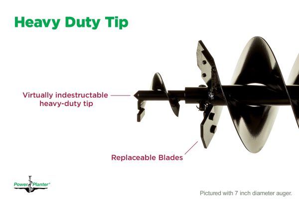 Extra Large Earth Auger with Heavy-Duty Tip (9  x 28 ) For Sale