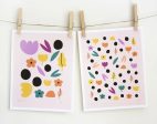 Polka Print Set (2) by Leah Duncan For Sale