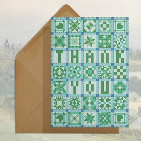 Thank You (Patchwork Quilt) Card Online Sale