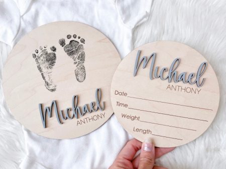 BABY ANNOUNCEMENT MILESTONES on Sale